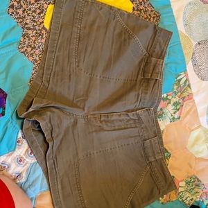 Olive Green short shorts